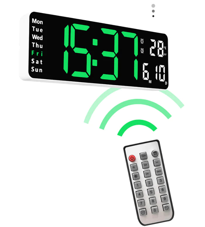13-Inch Simple Dual-Use Wall Clock with Big Display