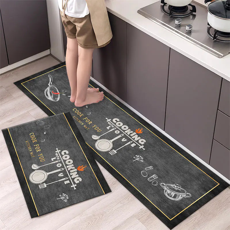 Non-Slip Waterproof Kitchen Runner Mat for Home Use