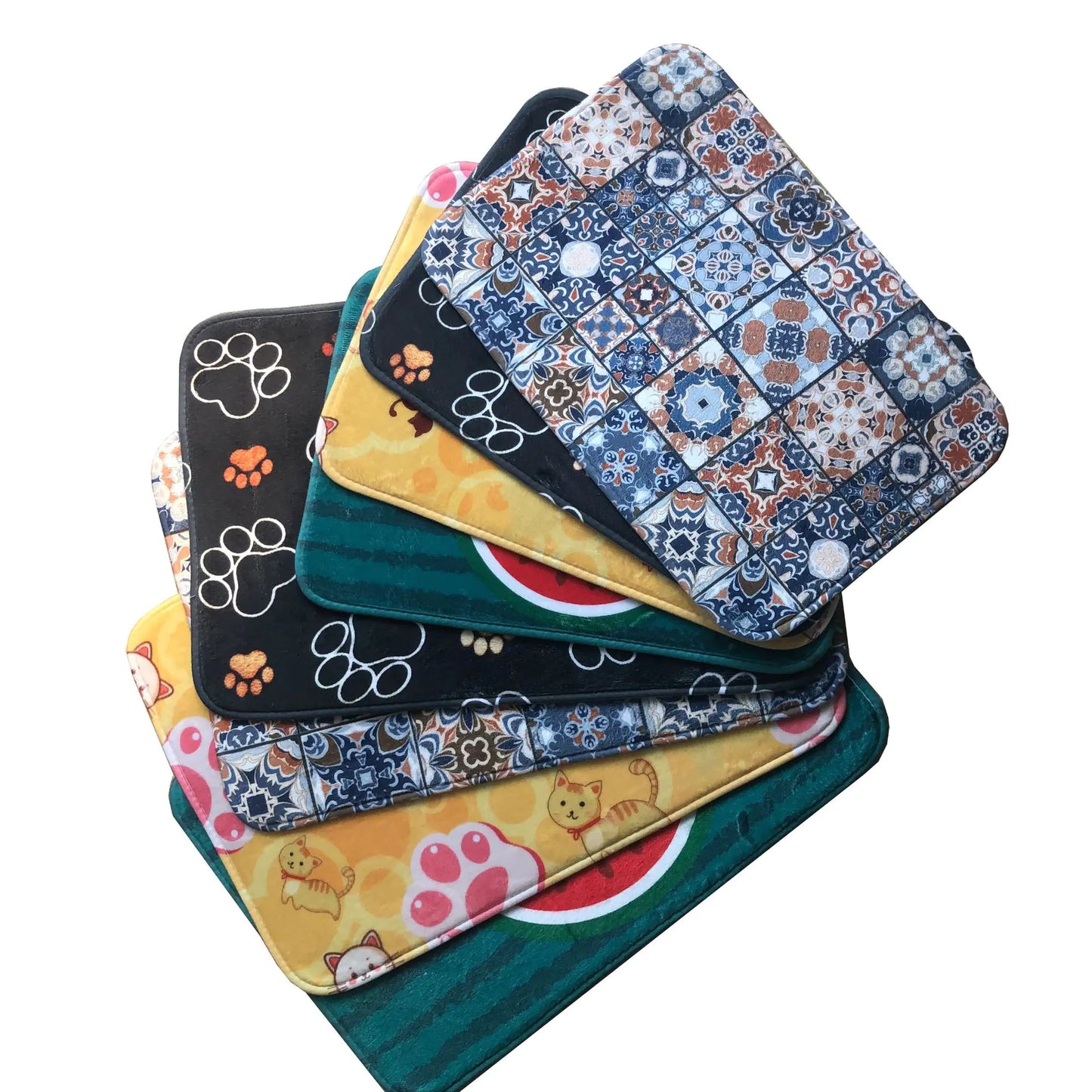 Fleece Digital Print Fresh Living Room Carpet for Pets