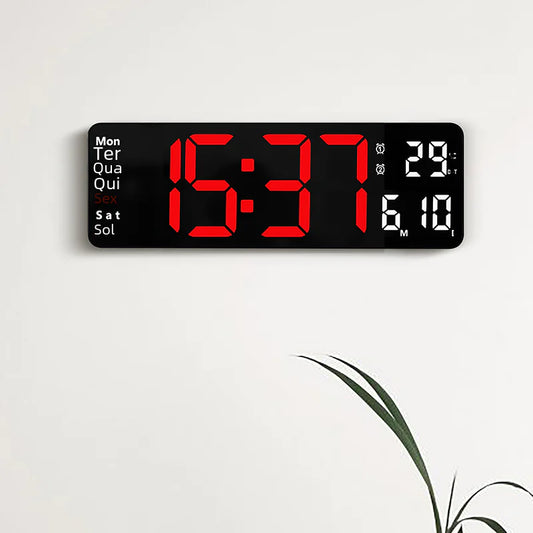 13-Inch Simple Dual-Use Wall Clock with Big Display