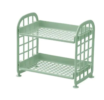 2-Tier Detachable Kitchen Sink Storage Rack Organizer