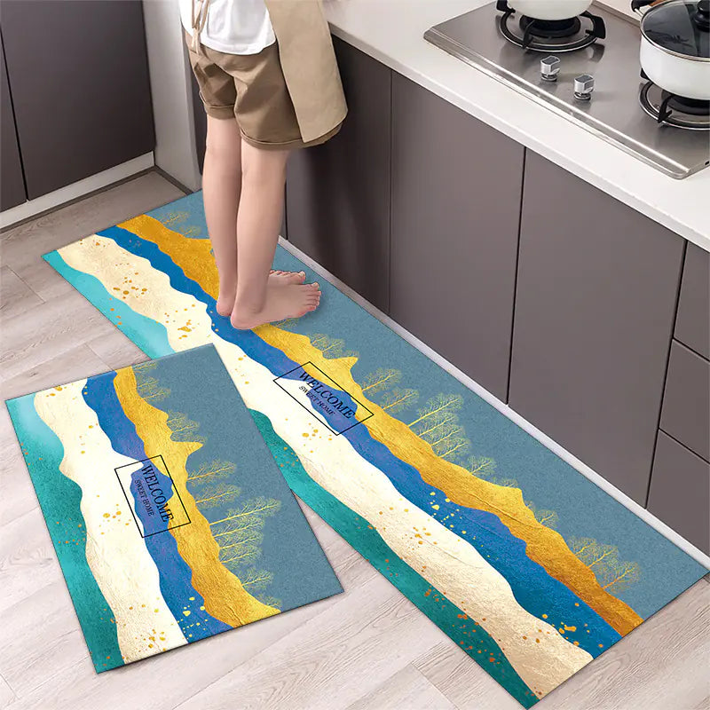 Non-Slip Waterproof Kitchen Runner Mat for Home Use