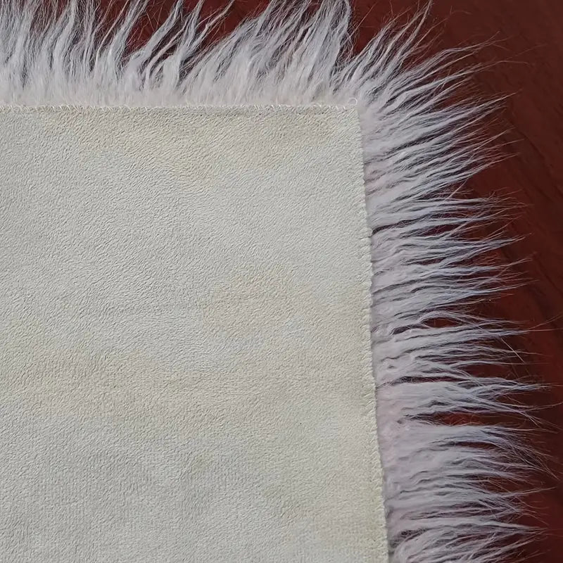 Rectangular Soft Shaggy Rug for Living Room Decor