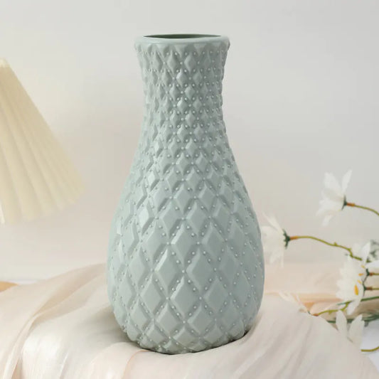Nordic Style Durable Plastic Flower Vase for Home Decor
