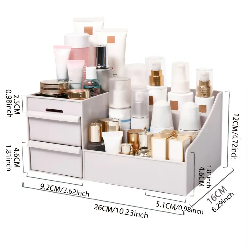 1pc Multifunctional Drawer Storage Box for Skin Care