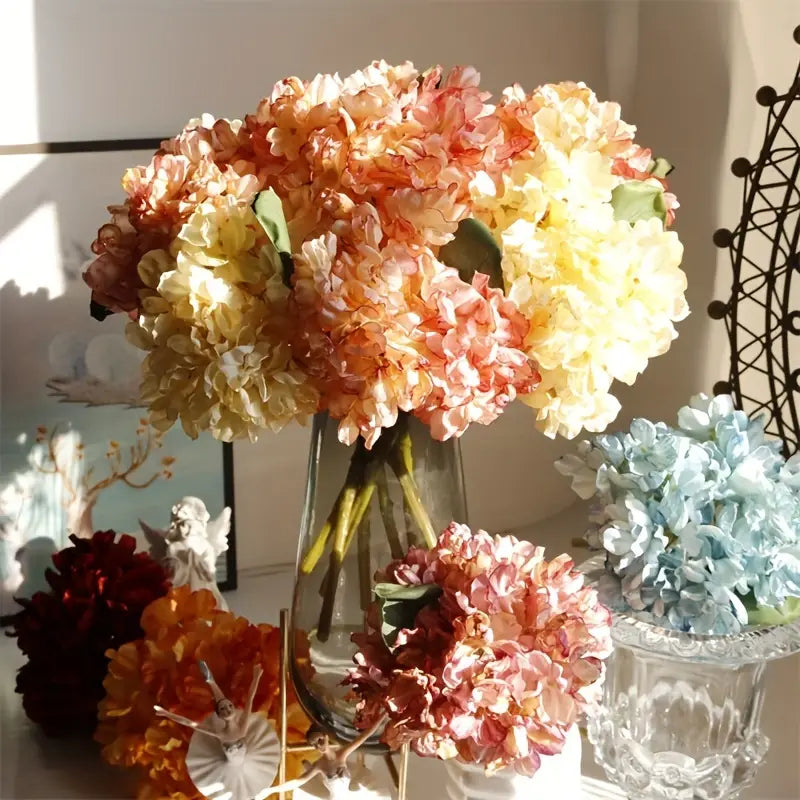 Artificial Hydrangea Faux Flower for Wedding Decor